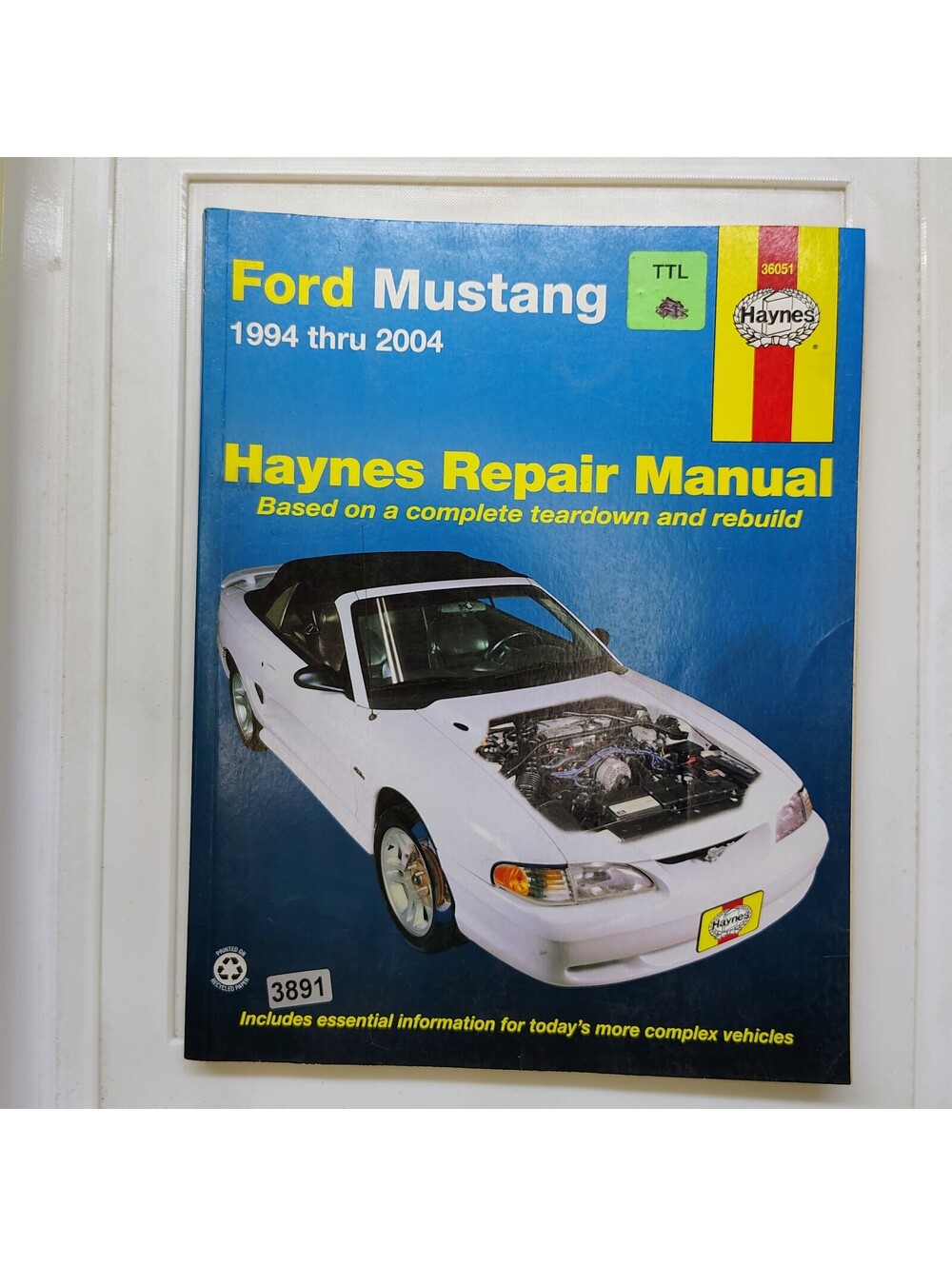 Haynes Ford Mustang Repair Manual 1994-2004 Automotive Maintenance Guide